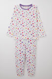 Breeze Kız Çocuk Pijama Takımı Baharın Renkleri 4-8 Yaş, Beyaz
