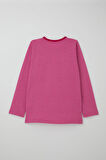 Breeze Kız Çocuk Pijama Takımı Verev Çizgi Desenli 9-12 Yaş, Pembe