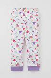 Breeze Kız Bebek Pijama Takımı Baharın Renkleri 4 Ay-1 Yaş, Beyaz