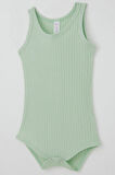 Breeze Kız Bebek Çıtçıtlı Atlet Zıbın Body Jakarlı 9 Ay-3 Yaş, Su Yeşili
