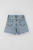 Breeze Kız Çocuk Şort Jean Cepli Paçası Püskül Detaylı 5-9 Yaş, Açık Mavi