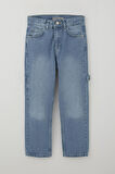 Breeze Erkek Çocuk Jean Pantolon Marangoz Model 5-9 Yaş, Açık Mavi