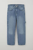 Breeze Erkek Çocuk Jean Pantolon Marangoz Model 5-9 Yaş, Açık Mavi