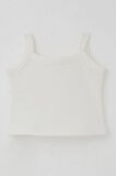 Breeze Kız Çocuk Askılı Crop Tişört Fırfır Detaylı 8-14 Yaş, Ekru