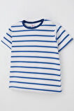 Breeze Erkek Çocuk Tişört Patlı Çizgili 1-4 Yaş, Beyaz