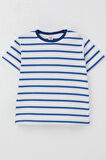 Breeze Erkek Çocuk Tişört Patlı Çizgili 1-4 Yaş, Beyaz
