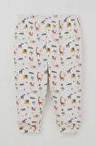 Breeze Erkek Bebek Pijama Takımı Bebek Hayvanat Bahçesi 4 Ay-1 Yaş, Ekru