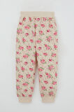 Breeze Kız Çocuk Eşofman Takım Çiçek Desenli 1.5-5 Yaş, Bej
