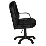 Türksit Manager Mini Çalışma Koltuğu Siyah