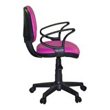 Türksit Kozmo Lux Kollu Çalışma Koltuğu Kumaş Pembe