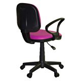 Türksit Kozmo Lux Kollu Çalışma Koltuğu Kumaş Pembe