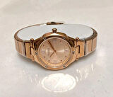 Ferrucci RoseGold Spor Şık Çelik Kadın Kol Saat+%100 Çelik Kolye Hediye