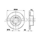 Bmw Fren Diski On Bmw E81 E87 - Braxıs Ad0251