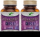 Yurdavit Hidrolize Kolajen Tip 1-2-3 2x50 Tablet Hyaluronik Asit C Vitamini Hydrolyzed Collagen 