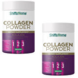 Collagen Powder, Kolajen, Glutatyon & Hyaluronik Asit & C Vitamini İçeren Takviye Edici Gıda (2 Adet)