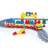 5082 Dolu Tren Yol Set Yapı Blokları 89 Parça