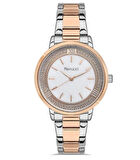 Sedef Kadran Çelik Kadın Kol Saati+İtalyan Yassı Çelik Kolye Hediye