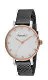 Ferrucci Hasır Çelik Kordon Füme Kadın Kol Saati
