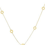 Beş Halka 14 Ayar Altın Kolye 4N37036