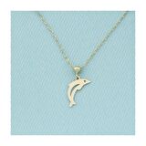 14 Ayar Altın Yunus Kolye 