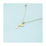 14 Ayar Altın Yunus Kolye 