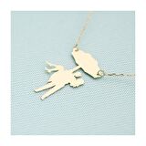 Bir Şemsiyenin Altında 14K Altın Kolye  