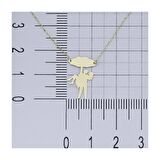 Bir Şemsiyenin Altında 14K Altın Kolye  