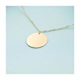 14K Altın Plaka Kolye 4N31134