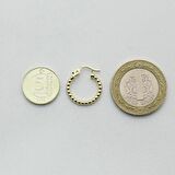Altın Top Halka Küpe (Çapı: 1.5cm) 
