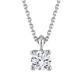 0.20ct Karat E-F VS Pırlanta Tel Tırnak Tektaş Kolye 