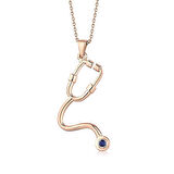 Steteskop Safir Kolye