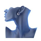 Altın Minik Noktalı Meltem Küpe (Çapı: 1.20cm)