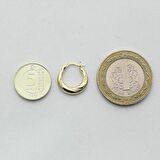 Meltem Küçük Altın Küpe (Çapı: 1.40cm) 