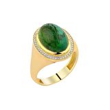 0.13 Karat Pırlantalı Turmalin Yüzük PY1694-3