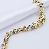 3 Renk Altın Hallow Bileklik