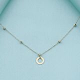 Altın Dorikalı Halka Kolye