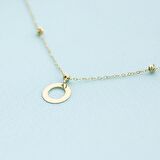 Altın Dorikalı Halka Kolye