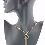 22 Ayar Sallantılı Halka Altın Kolye