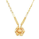 22 Ayar Altın Çiçek Kolye