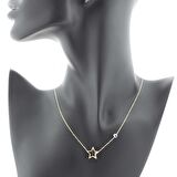 14 Ayar Altın Yıldız Nazar Kolye