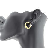 22 Ayar Altın Halka Tasarım Küpe