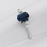 London Topaz Taşlı Pırlanta Tasarım Yüzük