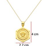 22 Ayar Altın Medusa Tasarım Kolye