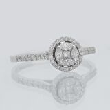 Markiz Pırlanta Taşlı Tasarım Yüzük - 0.51 Karat