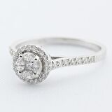 Markiz Pırlanta Taşlı Tasarım Yüzük - 0.51 Karat