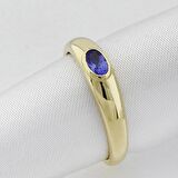 Tanzanite Taşlı Tasarım Tektaş Yüzük
