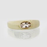 Morganite Taşlı Tasarım Tektaş Yüzük