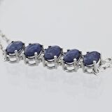 2.28ct Oval Safir Bileklik