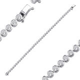 2.74ct (E-F vs) Pırlanta Su Yolu Bileklik