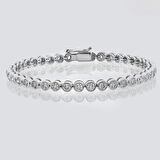 2.74ct (E-F vs) Pırlanta Su Yolu Bileklik